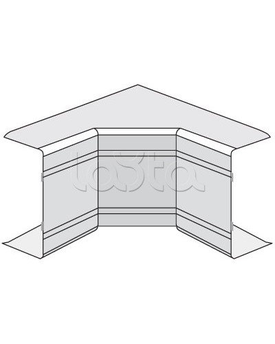 Угол внутренний неизменяемый (90°) NIA 40х40 DKC 01822 в Назрани Аксессуары для кабель-канала Pintop.ru