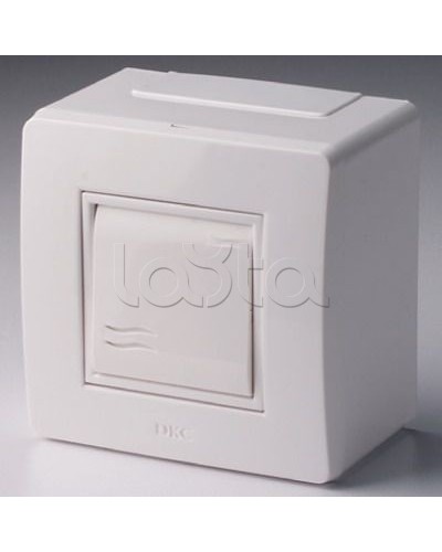 Коробка в сборе с выключателем, белая DKC 10002 в Назрани Аксессуары для кабель-канала Pintop.ru