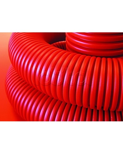 Труба гибкая двустенная д.110мм цвет красный, без протяжки DKC 120911100 в Назрани Стяжки-хомуты Pintop.ru