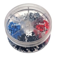 Контейнер двойных наконечников-гильз с изолир.фланцем 0,75-2,50 кв.мм 1 упаковка - 200 шт DKC 2ARTD555