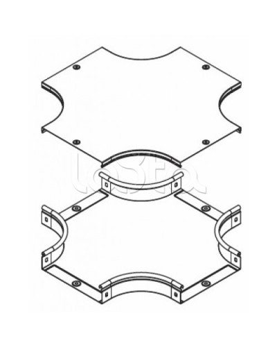 Крышка DPX на ответвитель крестообразный осн. 200 DKC 38064 в Назрани Аксессуары для лотков Pintop.ru