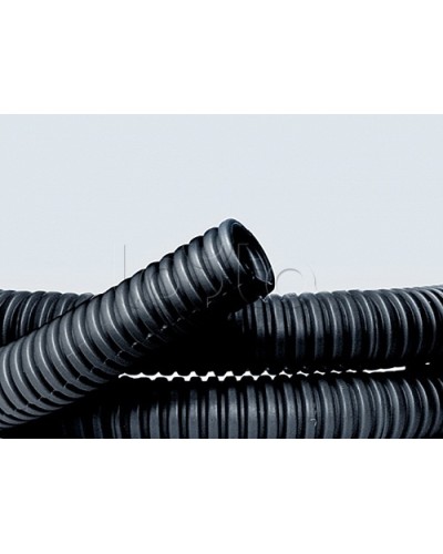 Труба ПНД гибкая гофр. д.32мм, лёгкая без протяжки, 25м, цвет чёрный DKC 70732 в Назрани Труба гофрированная Pintop.ru