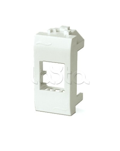 Адаптер для информационных разъемов Systimax, белый, 1мод. DKC 76609B в Назрани Аксессуары для стоек и шкафов Pintop.ru