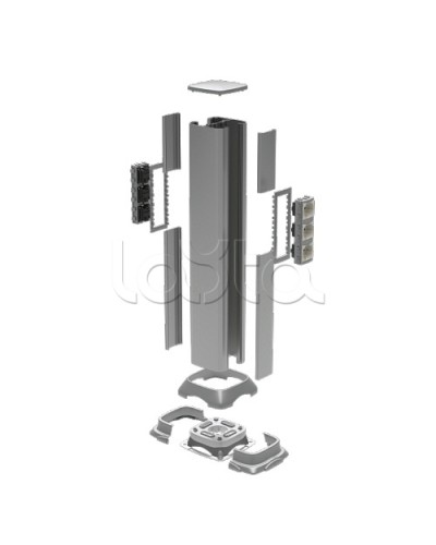 Колонна алюминевая 0,71 м, цвет светло-серебристый металлик DKC 09591 в Назрани Аксессуары для стоек и шкафов Pintop.ru