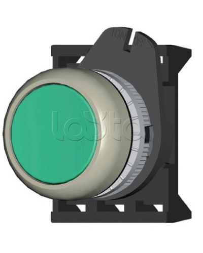 Кнопка плоская прозрачная с фиксацией, зеленая DKC ABDLM2 в Назрани Аксессуары для стоек и шкафов Pintop.ru