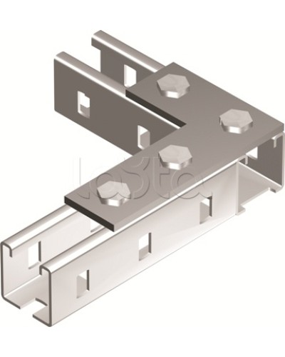 Пластина соединительная L-обр., длина 90х140 мм, 4отв., горячеоцинкованная DKC BMD1022HDZ в Назрани Аксессуары для лотков Pintop.ru