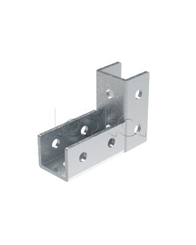 Соединитель С-образного профиля 41х41 под углом 90°, горячеоцинкованный DKC (BSF4106HDZ) в Назрани Аксессуары для лотков Pintop.ru