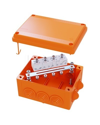 Коробка распределительная IP56, пластиковая с кабельными вводами и клеммниками 150х110х70мм DKC FSK21410 в Назрани Распределительные коробки Pintop.ru