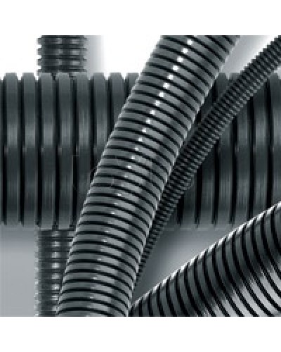 Труба гофрированная DN17мм, ПВ-2, д. вн. 16,8 мм, д. нар. 21,2 мм, полиамид 6 DKC (PA601721F2) в Назрани Труба гофрированная Pintop.ru