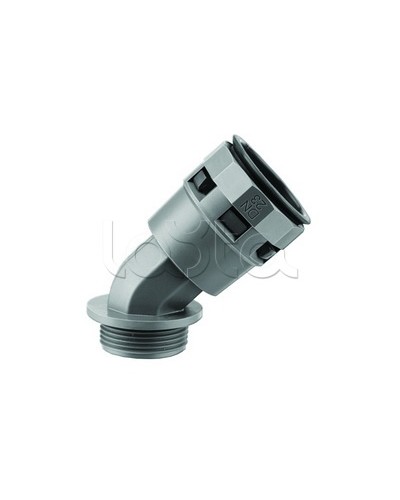 Муфта 45 грд. труба-коробка DN 29 мм, М32х1,5, полиамид, цвет черный DKC PAL29M32N в Назрани Повороты, муфты, тройники Pintop.ru