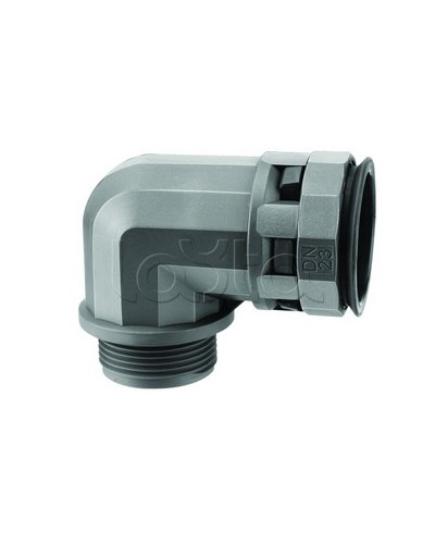 Муфта 90 грд. труба-коробка DN 17 мм, М20х1,5, полиамид, цвет черный DKC PAN17M20N в Назрани Повороты, муфты, тройники Pintop.ru