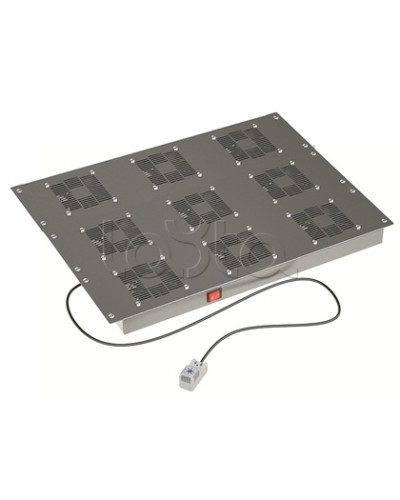 Потолочный вентиляторный модуль, с термостатом 9 вент. для крыши Ш=800мм DKC R5VSIT8009FT в Назрани Вентиляторные модули Pintop.ru