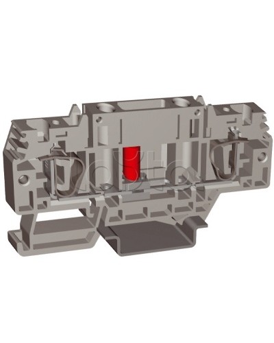 Зажим HSCB.4GR, тестовый с разъединителем, серый , 4 кв.мм DKC ZHB100GR в Назрани Держатели, клипсы, скобы Pintop.ru