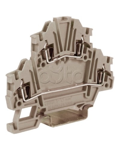 Зажим, серый, 1,5 кв.мм DKC ZHD200GR-RET в Назрани Держатели, клипсы, скобы Pintop.ru