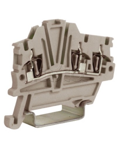 Зажим 1,5 кв.мм серый 1 ввод/2 вывода DKC ZHM410GR в Назрани Держатели, клипсы, скобы Pintop.ru