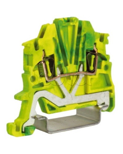 Зажим для заземления, 1,5 кв.мм желто-зеленый DKC ZHT400 в Назрани Держатели, клипсы, скобы Pintop.ru