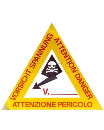 Предупреждающая табличка 120мм DKC ZTA002 в Назрани Аксессуары для лотков Pintop.ru