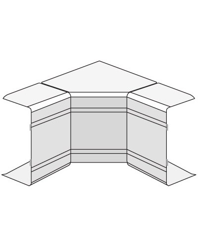 Угол внутренний изменяемый (70-120°) NIAV 120х40 мм DKC 01726 в Назрани Аксессуары для кабель-канала Pintop.ru