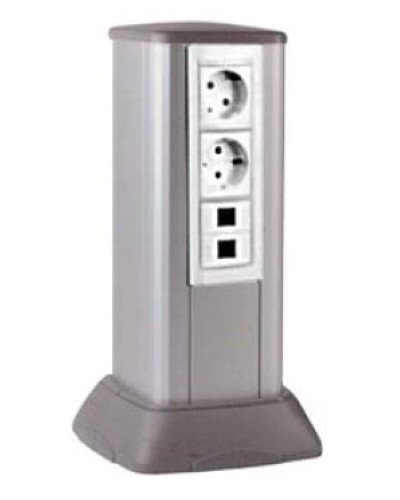 Миниколонна алюминиевая, 0.35м, цвет чёрный DKC 19533 в Назрани Коммутационные изделия Pintop.ru