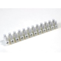 Клемник полипропилен белый, 12р, 450V, 24A, 2.5мм.кв. DKC 43112PL/B