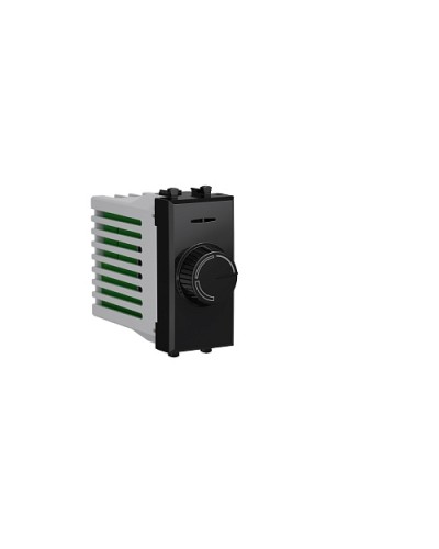 Диммер поворотный Черный квадрат, Avanti, 16A, 1 мод. DKC 4402131 в Назрани Аксессуары для стоек и шкафов Pintop.ru