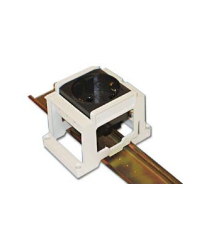 Суппорт под розетку BRAVA на DIN рейку, цвет серый RAL 7035 DKC 54840 в Назрани Крепежные изделия Pintop.ru