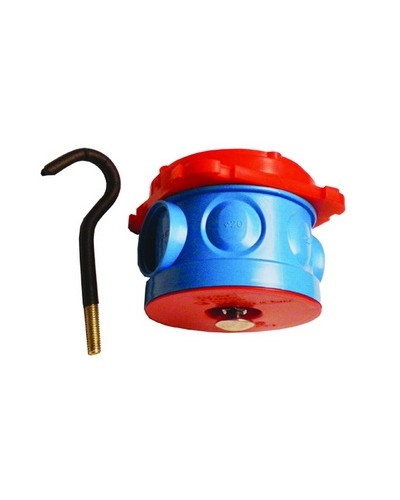 Коробка потолочная с крюком для заливки в бетон, д.70х136мм DKC 59385 в Назрани Аксессуары для кабель-канала Pintop.ru