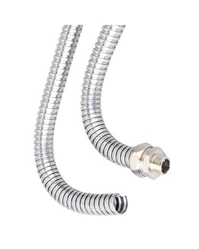 Металлорукав из оц.стали DN 12мм, Dвн 12,0 мм, Dнар 15,0 мм, IP40, 50м DKC (667R1215) в Назрани Металлорукав Pintop.ru