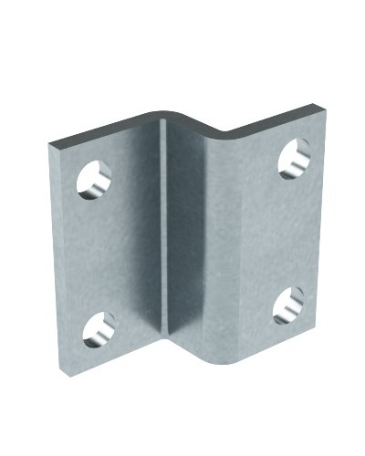 Пластина для крепления консолей BBF-60 к тяжелому подвесу/профилю, горячеоцинкованная DKC BMD2002HDZ в Назрани Аксессуары для лотков Pintop.ru