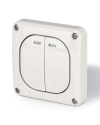 Выключатель однополюсный, двухклавишный DKC DIS1373022 в Назрани Аксессуары для стоек и шкафов Pintop.ru