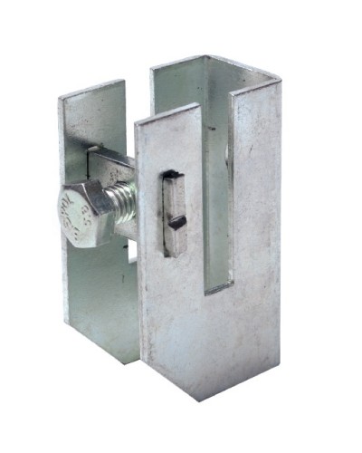 Скоба-держатель полосы с болтом DKC ND2312 в Назрани Держатели, клипсы, скобы Pintop.ru