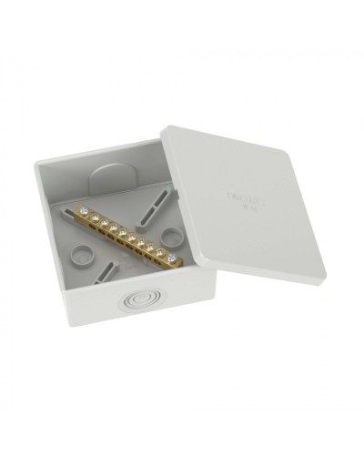 Коробка уравнивания потенциалов, 8 зажимов, 6 вводов д.20мм, 80х80х40мм, IP44 DKC (NE3108) в Назрани Распределительные коробки Pintop.ru