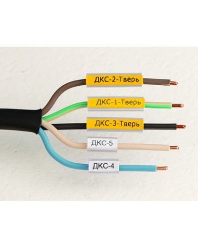 Маркировка для провода, гибкая, для трубочек. 4х23мм. Желтая DKC NUTFL23Y в Назрани Крепежные изделия Pintop.ru