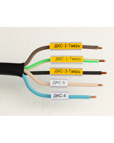 Маркировка для провода, гибкая, для трубочек. 4х30мм. Белая DKC NUTFL30 в Назрани Крепежные изделия Pintop.ru