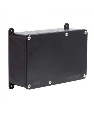 Коробка индустриальная 203х128х69 мм, IP68 с гладкими стенками, черная DKC P68M4017 в Назрани Распределительные коробки Pintop.ru