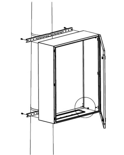 Комплект крепления шкафов DKC R5FB500 в Назрани Полки для шкафов и стоек Pintop.ru