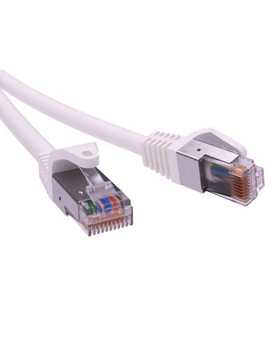 Патч-корд экранированный CAT5E F/UTP 4х2, LSZH, белый, 10м DKC RN5EFU4500WH в Назрани Патчкорды (медные) Pintop.ru