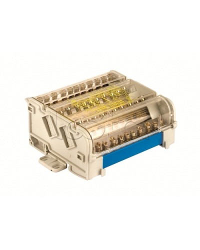 Блок распределительный на DIN рейку 4р 160А, 8х7мм 2х9мм 1х12мм DKC BD160134 в Назрани Аксессуары для стоек и шкафов Pintop.ru