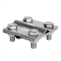 Зажим крестовидный прут-прут (3 пластины 57x57мм) Ni EKF PROxima (lp-55758-ni)