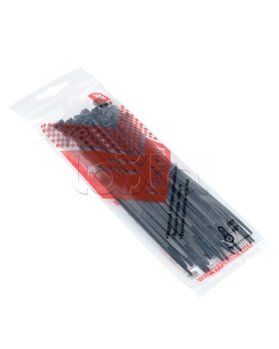 Хомут P6.6 стандартный (ч), 3.6x150 (50шт) FlexLock PROxima EKF (plc-fl-ctsb-3.6x150-r) в Назрани Стяжки-хомуты Pintop.ru