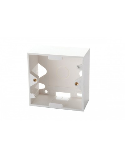 Настенная коробка для рамок серии 45, на 2 модуля 22,5х45,0 мм, белая EuroLan (12A-00-02WT) в Назрани Розетки компьютерные и телефонные Pintop.ru