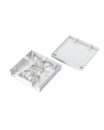 Коробка оптическая настенная 2-портовая, белый Eurolan (12B-00-SC-02WT) в Назрани Розетки компьютерные и телефонные Pintop.ru