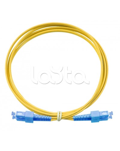 Патч-корд дуплексный 2*9/125 SC-SC, 1м Eurolan (41F-S2-SC-SC-01) в Назрани Патч-корды и пигтейлы Pintop.ru