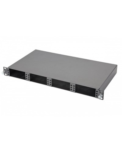 Панель 47M-20-00-01BL Eurolan Оптическая MTP выдвижная 19” 1U, на 4 кассеты, серия 1 в Назрани Кроссы оптические Pintop.ru