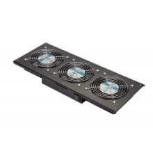 Eurolan Модуль вентиляторный потолочный, 3 вентилятора, термореле, 3 положения, черный (60A-90-11-30BL)