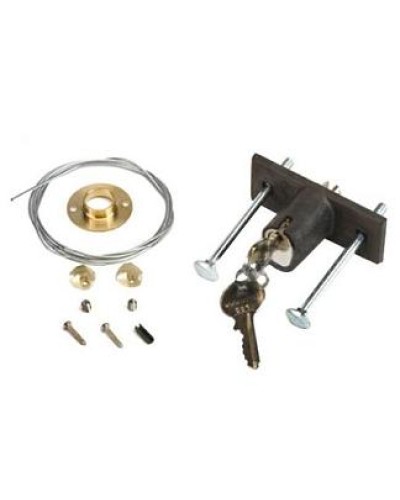 Замок дистанционной разблокировки потолочного привода с ключом №1 Faac 424591001 в Назрани Запчасти для шлагбаумов и автоматики Pintop.ru