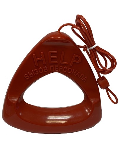 Дополнительная ручка красного цвета со шнуром красного цвета Hostcall MP-060W1 в Назрани Система оповещения и трансляции Hostcall Pintop.ru