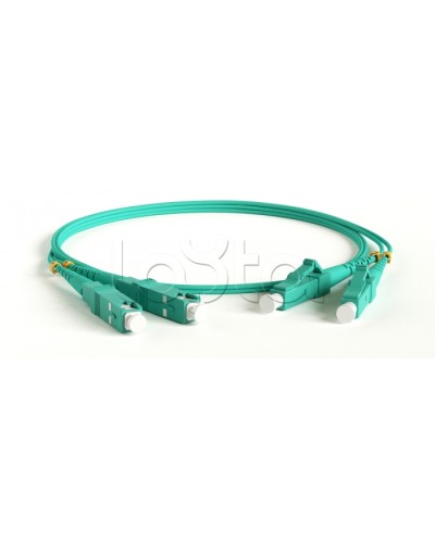 Патч-корд волоконно-оптический Hyperline FC-D2-503-FC/PR-LC/PR-H-1M-LSZH-AQ в Назрани Патч-корды оптические Pintop.ru