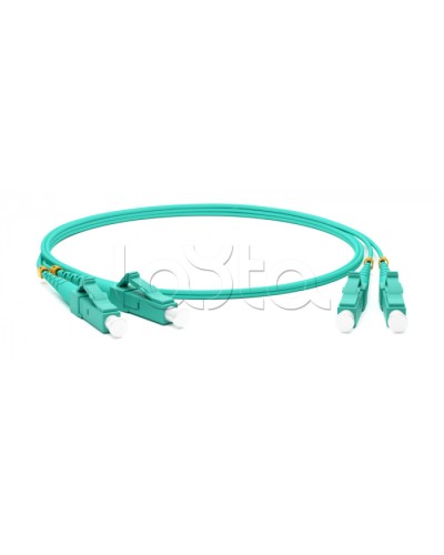 Патч-корд волоконно-оптический Hyperline FC-D2-503-LC/PR-LC/PR-H-15M-LSZH-AQ в Назрани Патч-корды оптические Pintop.ru