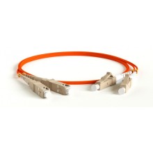 Патч-корд волоконно-оптический Hyperline FC-D2-62-LC/PR-SC/PR-H-50M-LSZH-OR